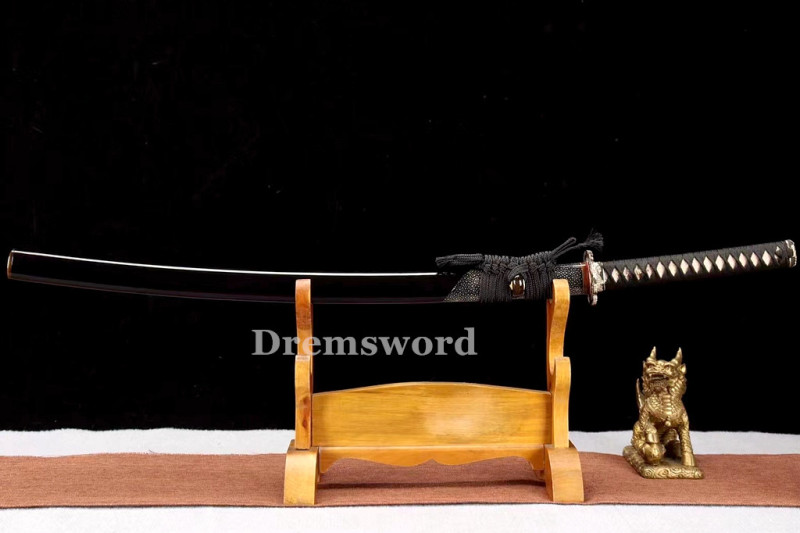 Handmade damascus folded steel  japanese samurai katana battle ready sharp real sword Drem3103.