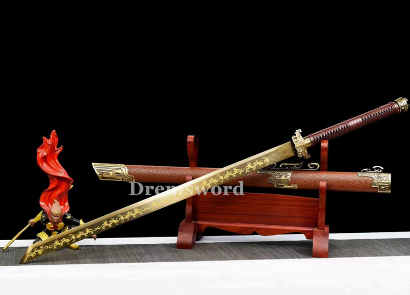 1095 High Carbon Steel  Chinese Tang dynasty dao 唐横刀Sword Full Tang Sword Battle Ready Real Sharp.Drem-V3101.