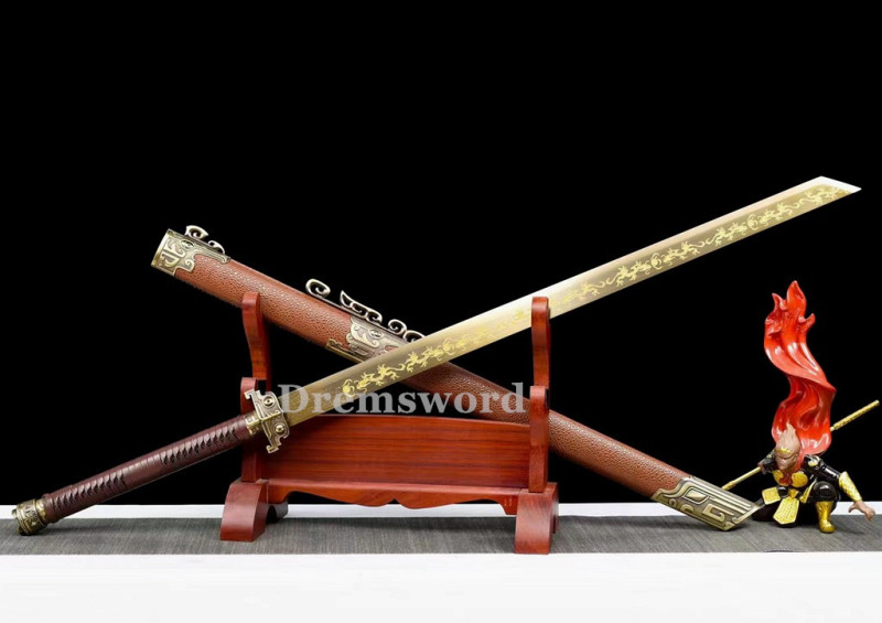 1095 High Carbon Steel  Chinese Tang dynasty dao 唐横刀Sword Full Tang Sword Battle Ready Real Sharp.Drem-V3101.