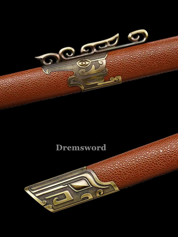 1095 High Carbon Steel  Chinese Tang dynasty dao 唐横刀Sword Full Tang Sword Battle Ready Real Sharp.Drem-V3101.