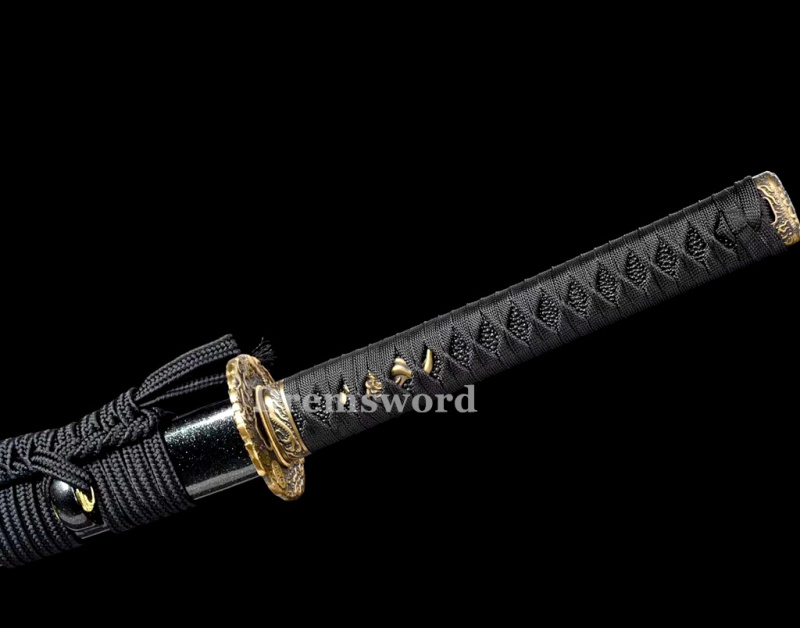 Handmade damascus folded steel  japanese samurai katana battle ready sharp sword  real Drem398.