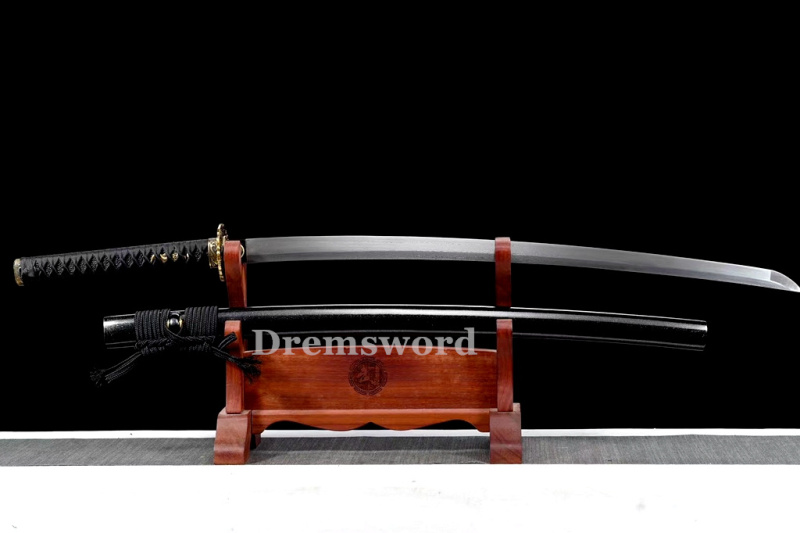 Handmade damascus folded steel  japanese samurai katana battle ready sharp sword  real Drem398.