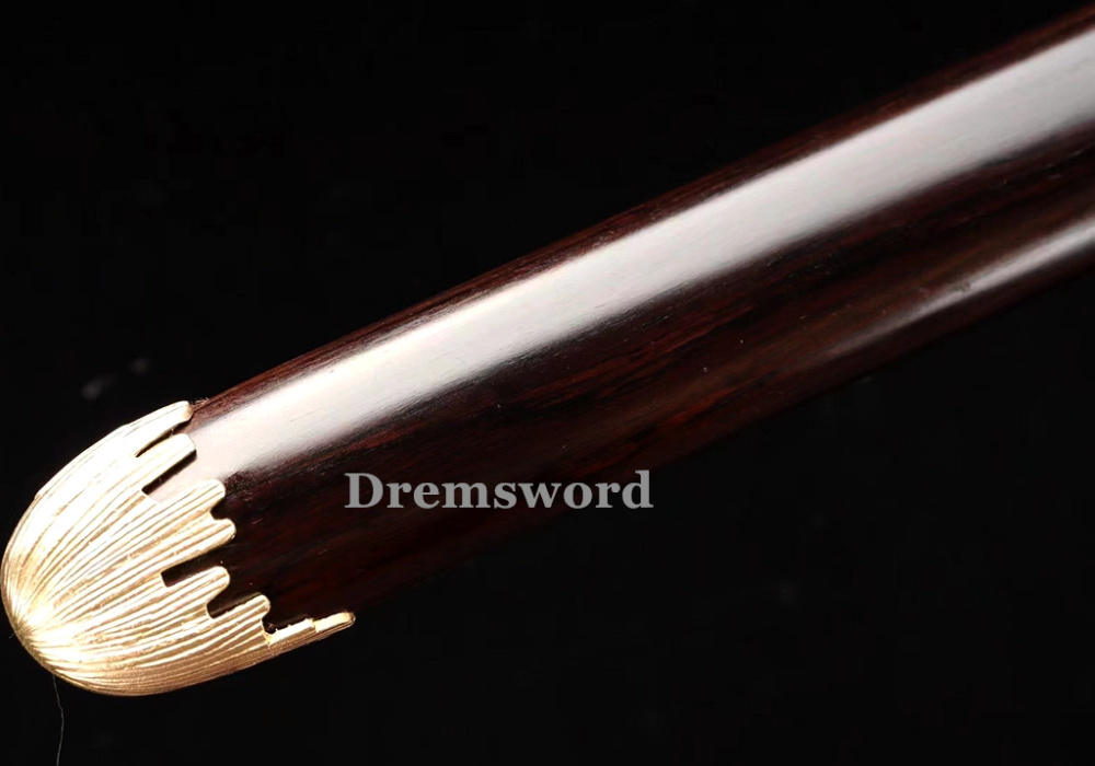 High quality Clay tempered T10 steel tanto Chinese tang dynasty dao Shirasaya sword full tang sharp Drem6209