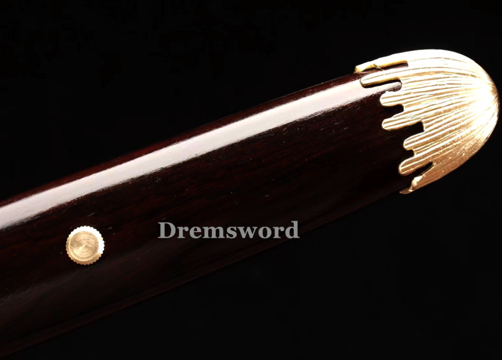 High quality Clay tempered T10 steel tanto Chinese tang dynasty dao Shirasaya sword full tang sharp Drem6209