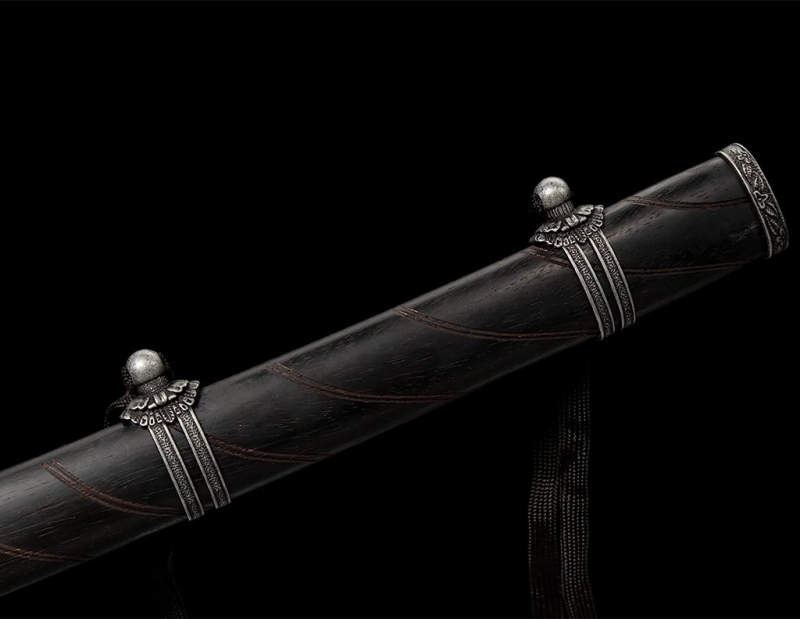 Sekiro Shadows Die Twice Handmade 9260 Spring Steel Cosplay Katana Sword Black Drem 134