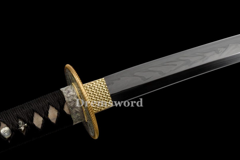 Handmade Clay tempered T10 Steel Japanese Samurai Katana Sword  full tang battle ready sharp Real hamon Drem6201