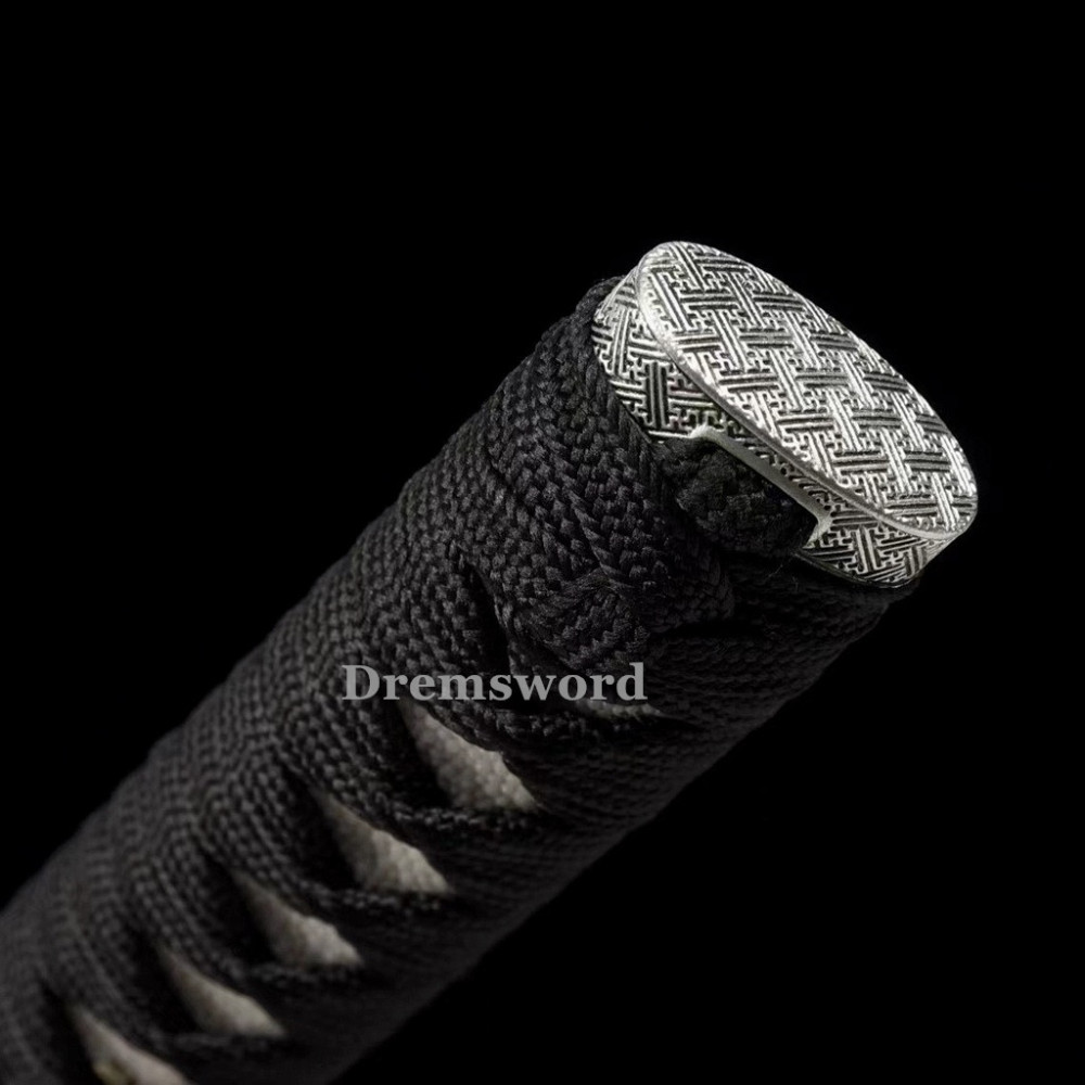 Handmade Clay tempered T10 Steel Japanese Samurai Katana Sword  full tang battle ready sharp Real hamon Drem6201