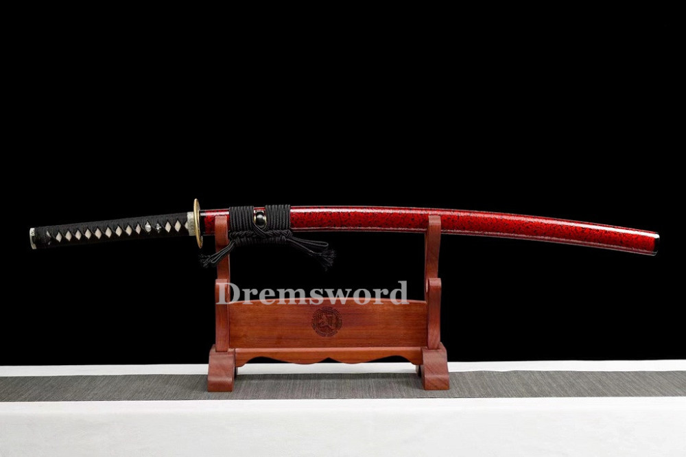 Handmade Clay tempered T10 Steel Japanese Samurai Katana Sword  full tang battle ready sharp Real hamon Drem6201