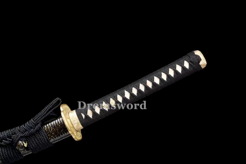 Handmade Clay tempered T10 Steel Japanese Samurai Katana Sword  full tang battle ready sharp Real hamon.Drem6200