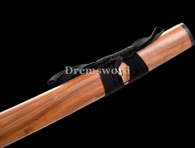 Hand made Folded steel clay tempered Japanese Samurai Sword Katana sharp blade Drem 764