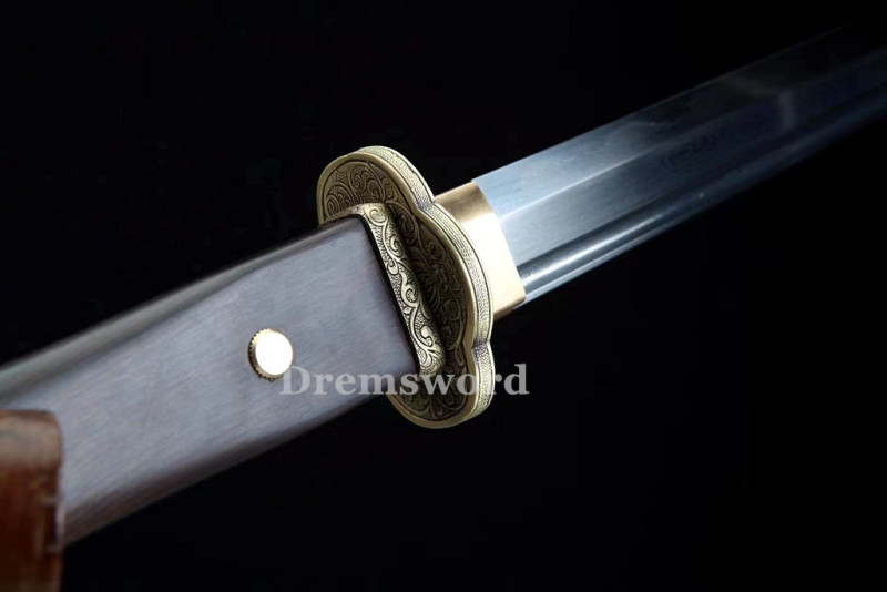 Hand made Folded steel clay tempered Chinese Tang Dynasty dao  Sword  battle ready sharp blade Drem 770