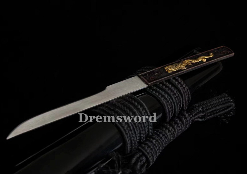 Handmade Clay tempered T10 Steel Japanese Samurai Wakizashi Sword  full tang battle ready sharp Real hamon.Drem6212