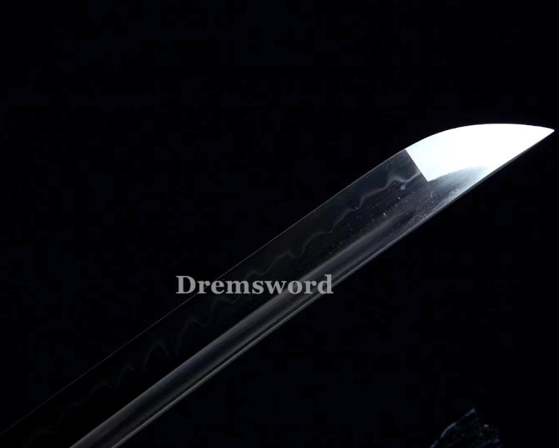 Handmade Clay tempered T8 Steel Japanese Samurai katana Sword  full tang battle ready sharp Real hamon Drem6230