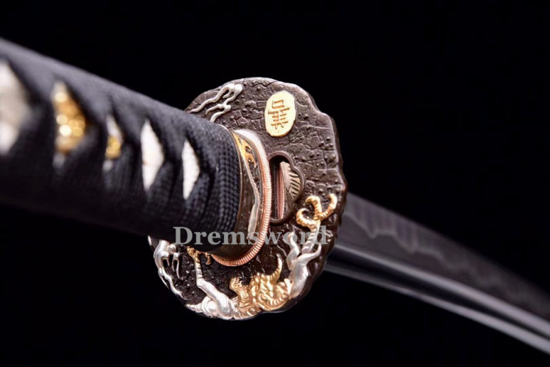 Handmade Clay tempered T10 Steel Japanese Samurai Katana Sword  battle ready full tang sharp.Drem6226.