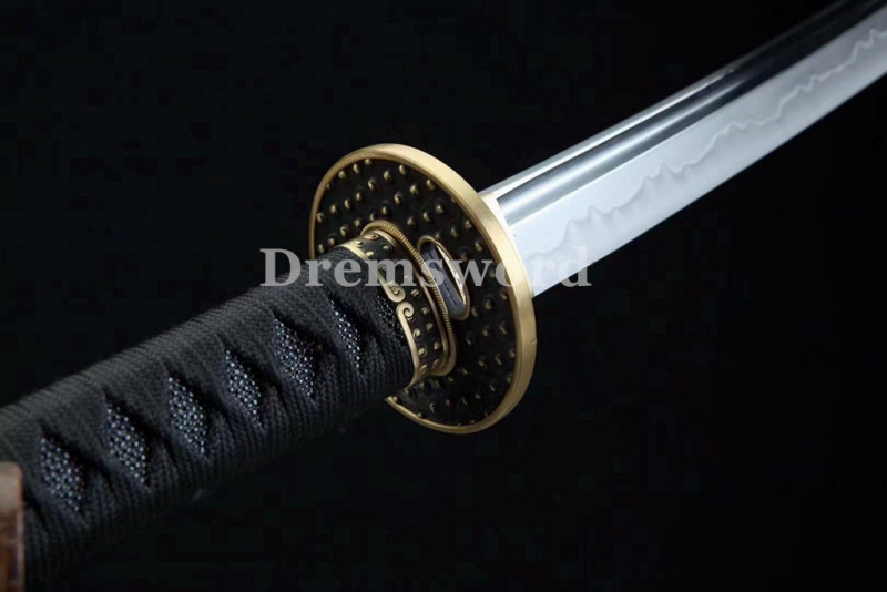 Handmade Clay tempered T10 Steel Japanese Samurai Katana Sword  full tang sharp Drem6223.