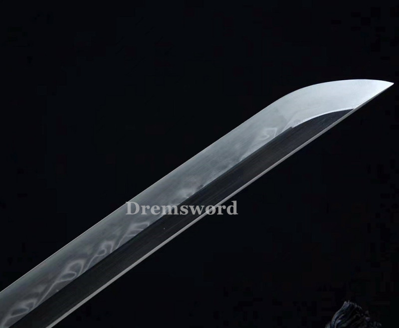 Handmade Clay tempered T1095 Steel Japanese Samurai katana Sword  full tang battle ready sharp Real hamon Drem6232