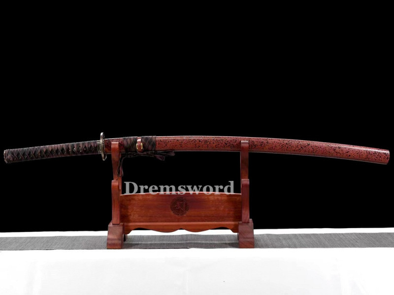 1095 High quality  Carbon Steel  Japanese Sword Samurai Full Tang Sword Battle Ready Real Sharp Drem-V3108