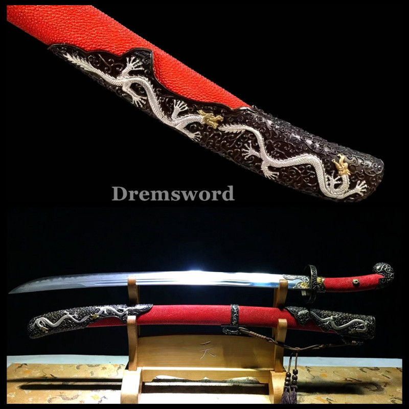 Kobuse Clay Tempered  Lamination Blade Battle Ready Chinese Qing Dyansty Dao Sword sharp.Drem515.