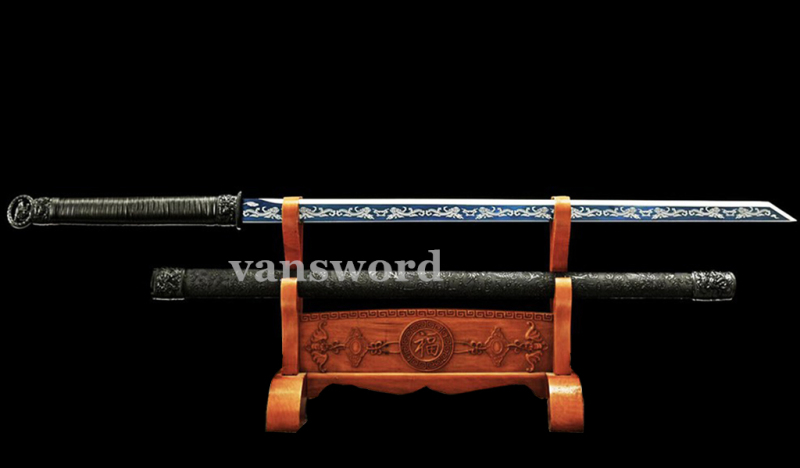 Handmade 9260 Spring Steel shirasaya  Katana Sword samurai battle ready real sharp  Black Drem135