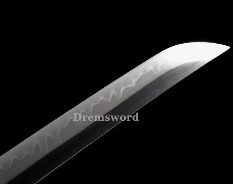 Handmade Clay tempered T10 Steel Japanese Samurai katana Sword  full tang battle ready sharp Real hamon DremV4166