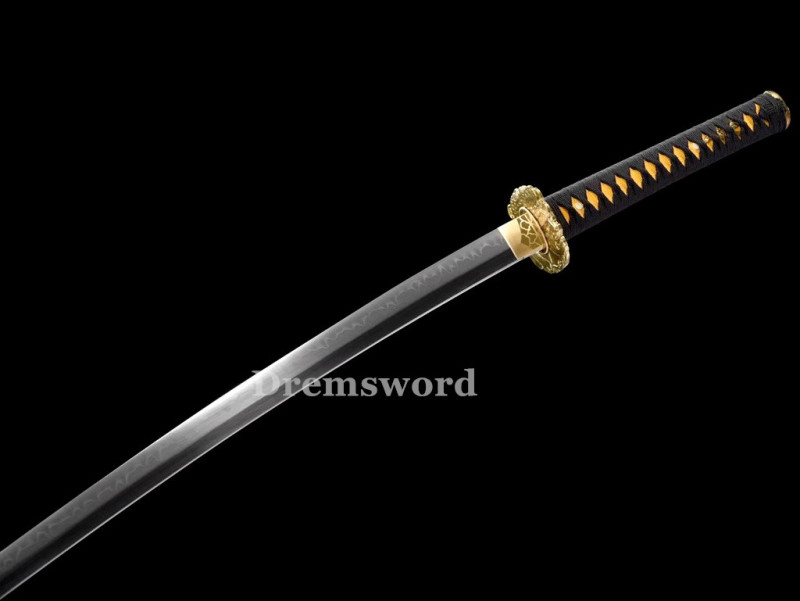 Handmade Clay tempered T10 Steel Japanese Samurai katana Sword  full tang battle ready sharp Real hamon DremV4166