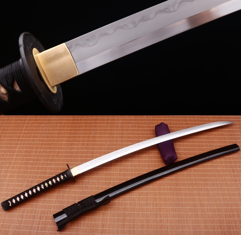 Hadori-polishing Clay tempered T10 Steel Japanese Samurai katana Sword  full tang battle ready sharp Real hamon Drem6245