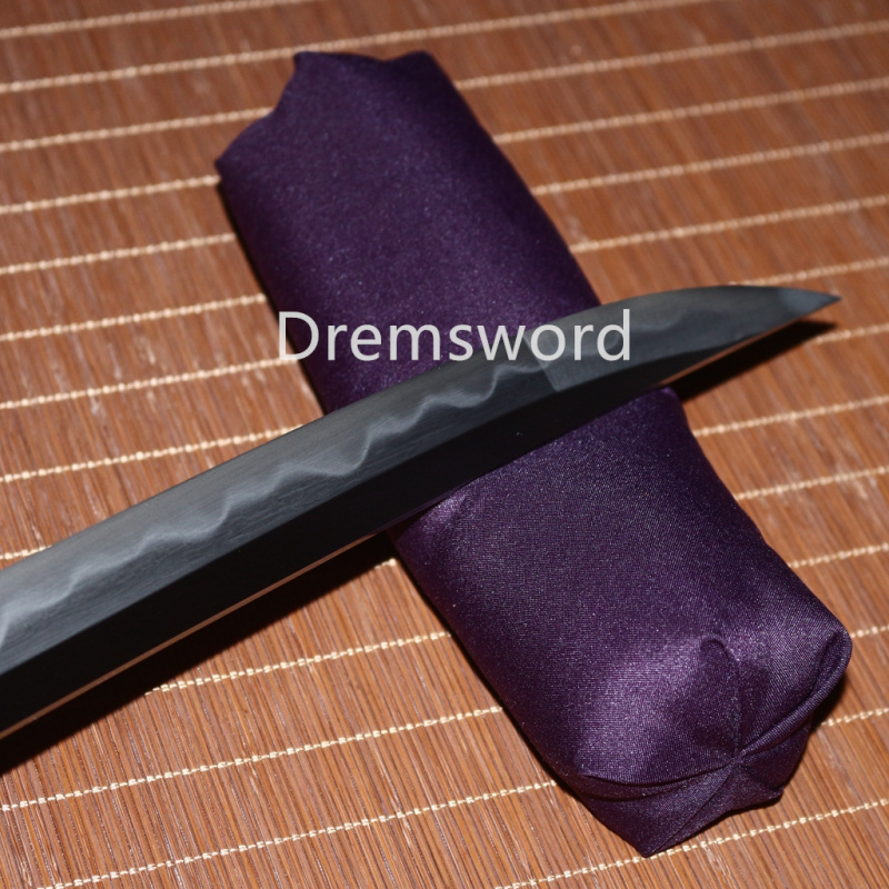 Hadori-polishing Clay tempered T10 Steel Japanese Samurai katana Sword  full tang battle ready sharp Real hamon Drem6243