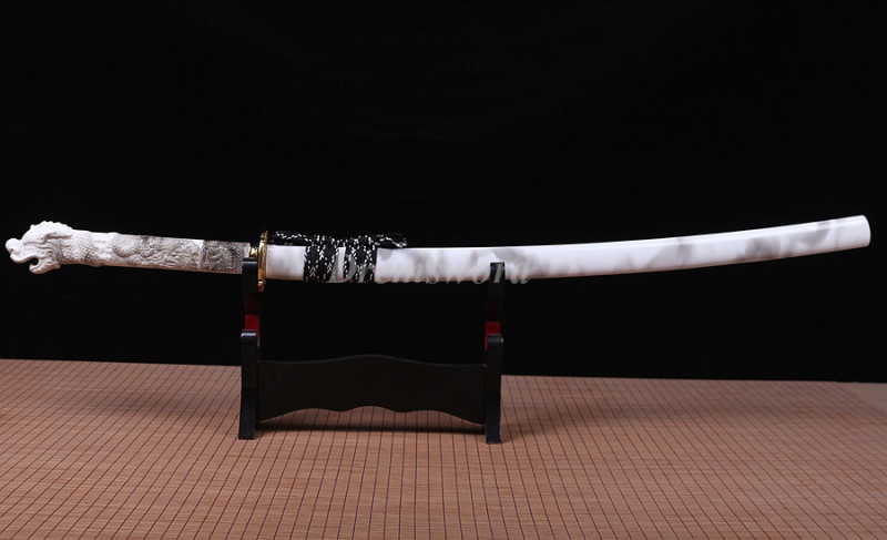 Handmade damascus folded steel  japanese samurai katana battle ready  real sharp sword  Drem360.
