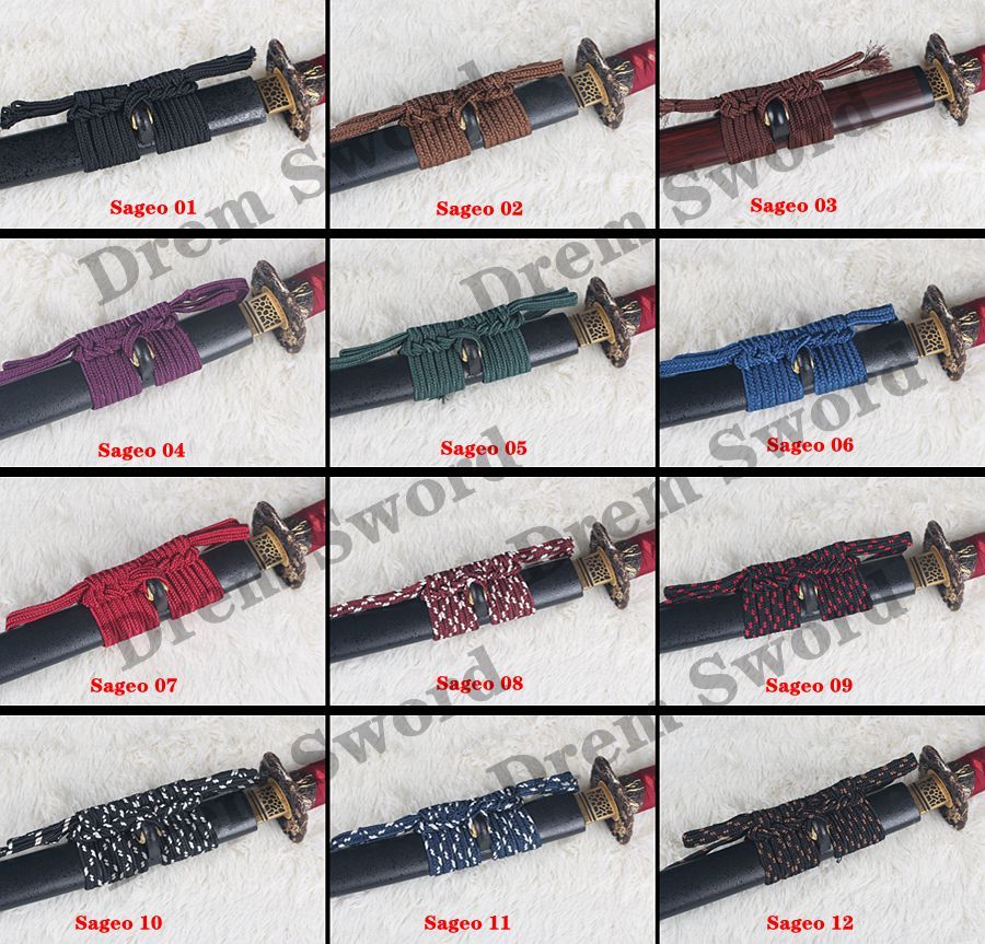 Sageo for Japenese Samurai Katana Sword, Wakazashi, Tanto