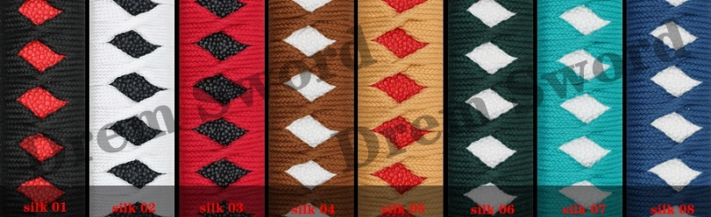 Silk/Cotton/Leather Ito for Japenese Samurai Katana Sword, Wakazashi, Tanto Tsuka Wrap
