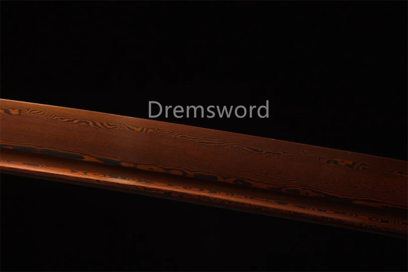 Handmade damascus folded steel  japanese samurai katana battle ready sharp sword