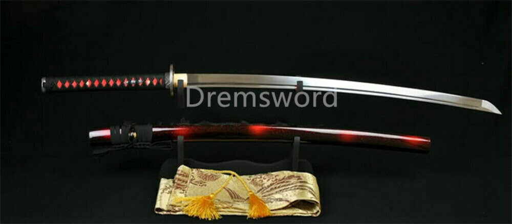 1095 High Carbon Steel Japanese Sword Samurai Full Tang Sword Battle Ready Sharp Blade