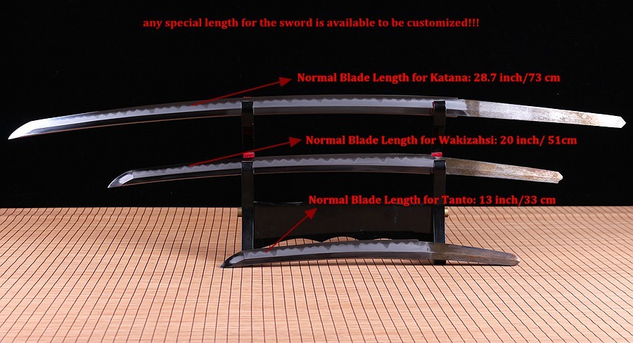 Custom your own Japanese samurai sword full hand forge.