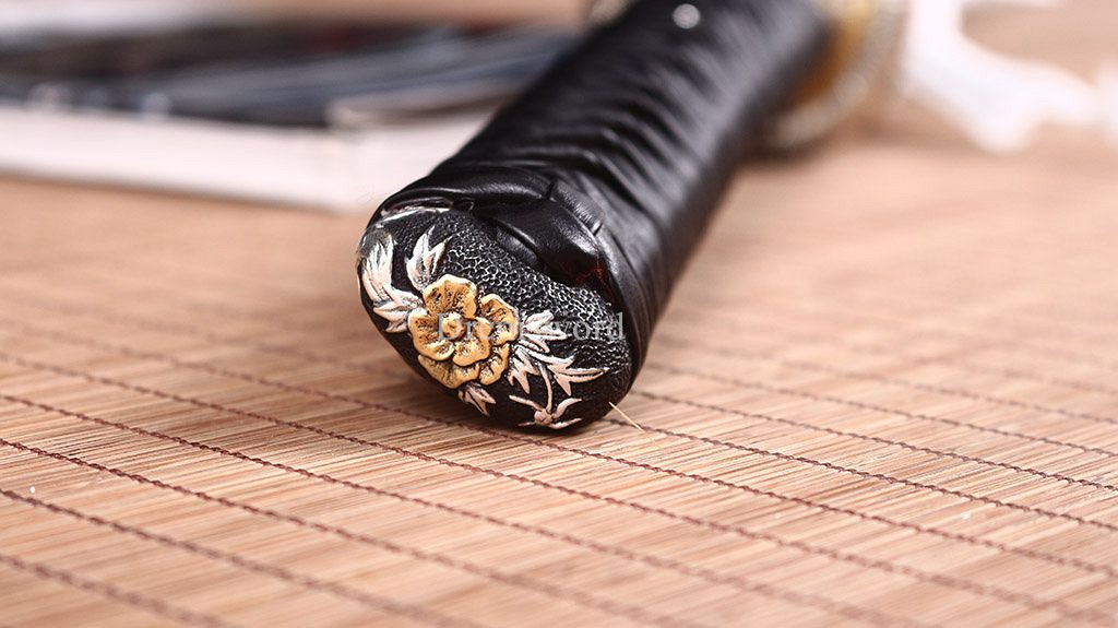 L6 Steel Clay Tempered Choji Hamon Blade Katana Japanese Samurai Sword O-kissaki SHINOGI-ZUKURI White