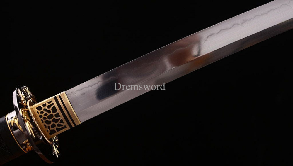 Handmade L6 Clay tempered steel Katana Japanese Samurai Sword Battle Ready New SHINOGI-ZUKURI Red