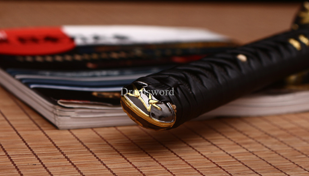 Handmade L6 Clay tempered steel Katana Japanese Samurai Sword Battle Ready New SHINOGI-ZUKURI Red