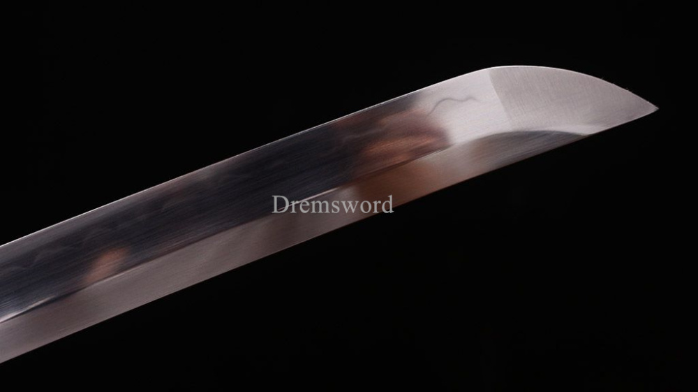 Handmade L6 Clay tempered steel Katana Japanese Samurai Sword Battle Ready New SHINOGI-ZUKURI Red