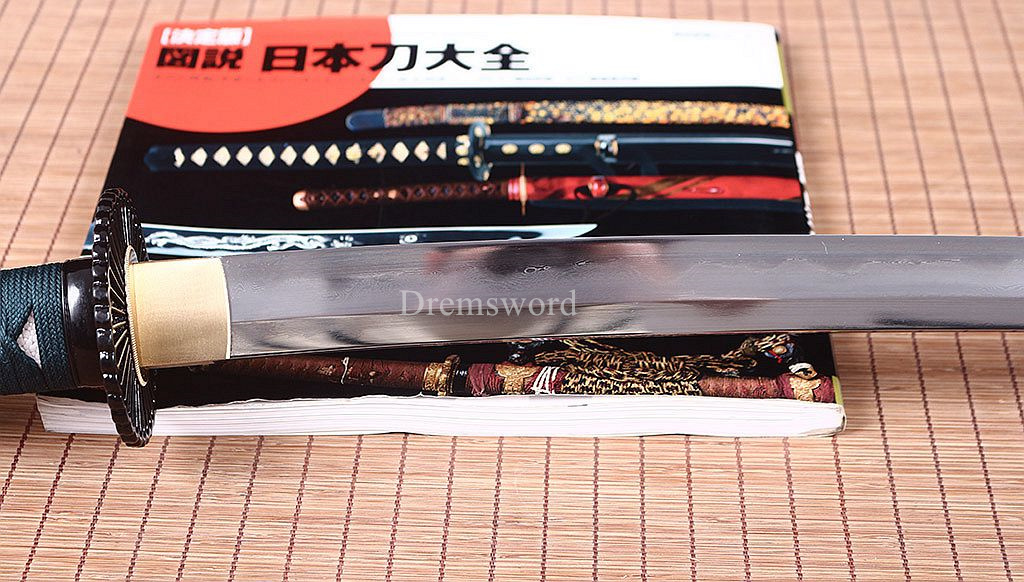 Kobuse Clay Tempered Folded Steel Japanese Samurai Katana Sword Battle Ready New SHINOGI-ZUKURI Balck