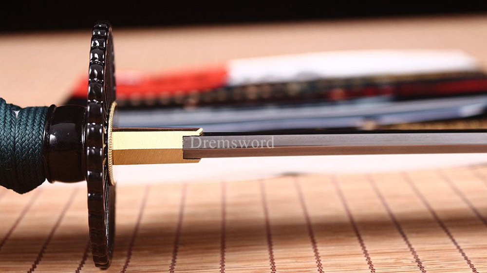 Kobuse Clay Tempered Folded Steel Japanese Samurai Katana Sword Battle Ready New SHINOGI-ZUKURI Balck