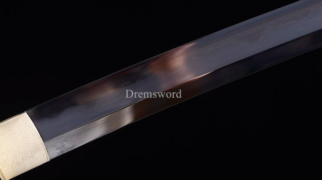 Kobuse Clay Tempered Folded Steel Japanese Samurai Katana Sword Battle Ready New SHINOGI-ZUKURI Balck