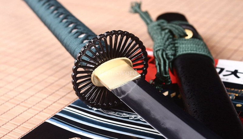 Kobuse Clay Tempered Folded Steel Japanese Samurai Katana Sword Battle Ready New SHINOGI-ZUKURI Balck