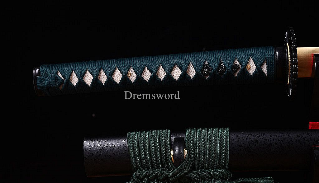 Kobuse Clay Tempered Folded Steel Japanese Samurai Katana Sword Battle Ready New SHINOGI-ZUKURI Balck