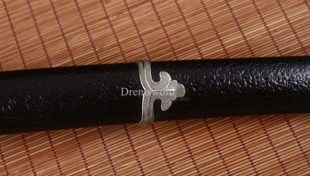 T10 Steel Clay Tempered Choji Hamon Blade Japanese Tachi Smurai Sword Real Sharp Shinogi Zukuri Full Tang Black.