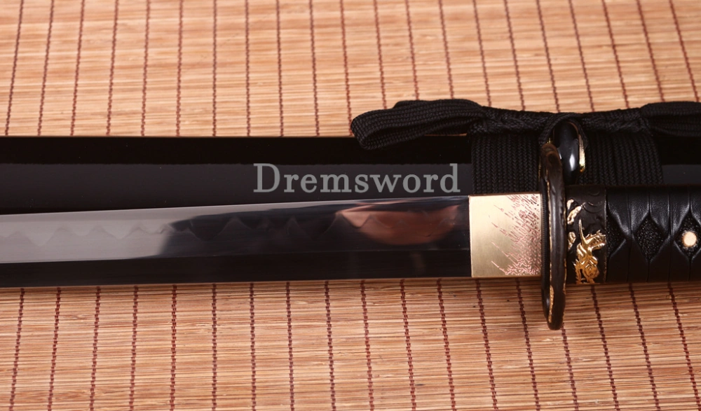 T10 Steel Clay Tempered Ninjato Japanese Ninja Chokutō Sword KAMASU KISSAKI
