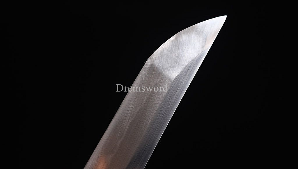 T10 Steel Clay Tempered Hada Polishing Tachi Japanese Samurai Sword Choji Hamon Shinogi Zukuri Full Tang  Sharp Red.