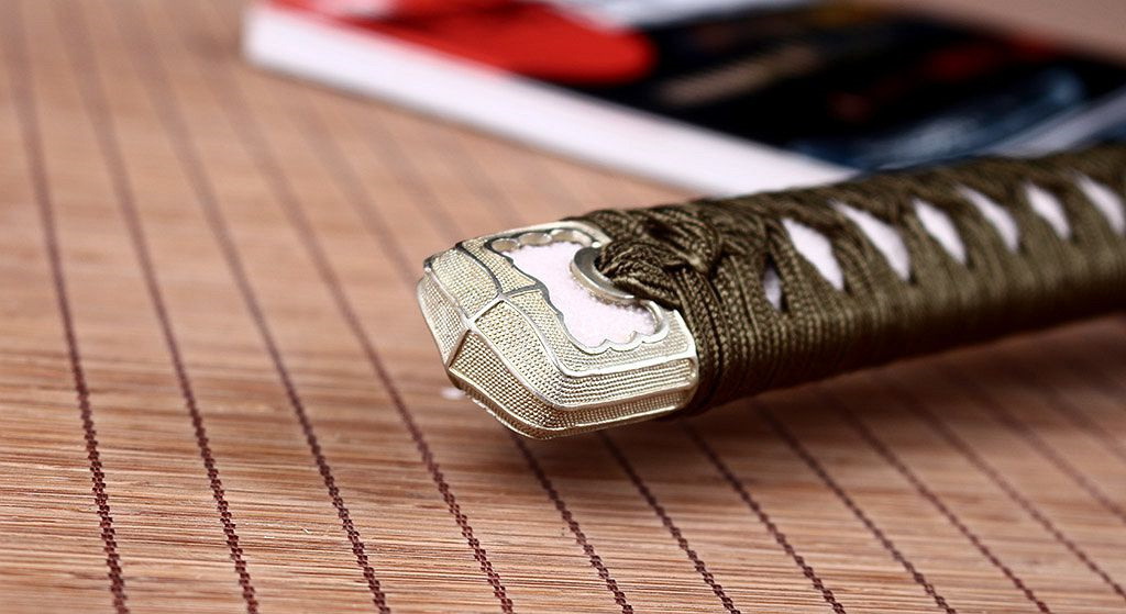 T10 Steel Clay Tempered Hada Polishing Tachi Japanese Samurai Sword Choji Hamon Shinogi Zukuri Full Tang  Sharp Red.