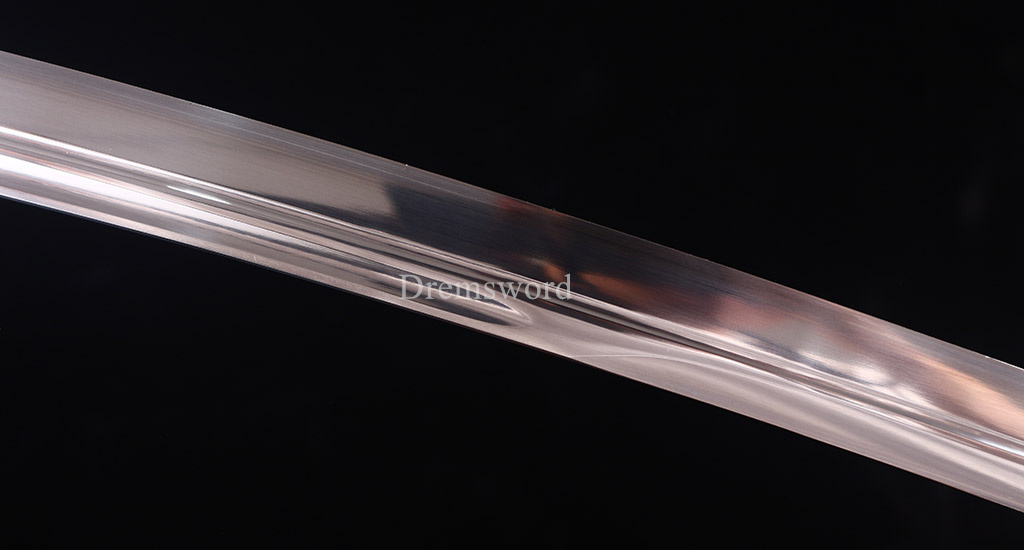 Handmade 9260 Spring Steel Katana Japanese Samurai Real Sword Battle Ready Gold KOGARASU-MARU ZUKURI