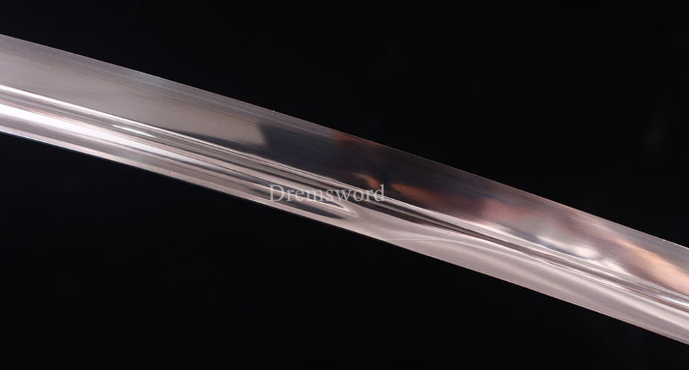 Handmade 9260 Spring Steel Katana Japanese Samurai Real Sword Battle Ready Gold KOGARASU-MARU ZUKURI