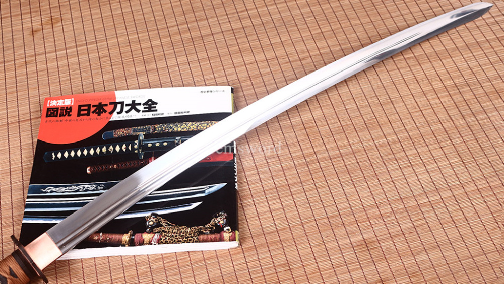 Handmade 9260 Spring Steel Katana Japanese Samurai Real Sword Battle Ready Gold KOGARASU-MARU ZUKURI