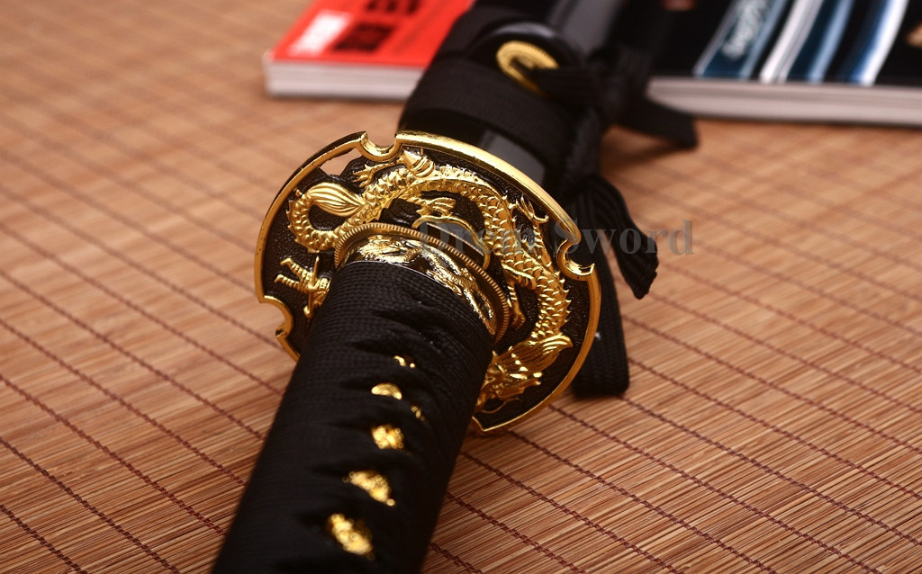 HANDMADE JAPANESE SAMURAI kATANA SWORD 9260 SPRING STEEL FULL TANG BATTLE SHARP Shinogi-Zukuri Black